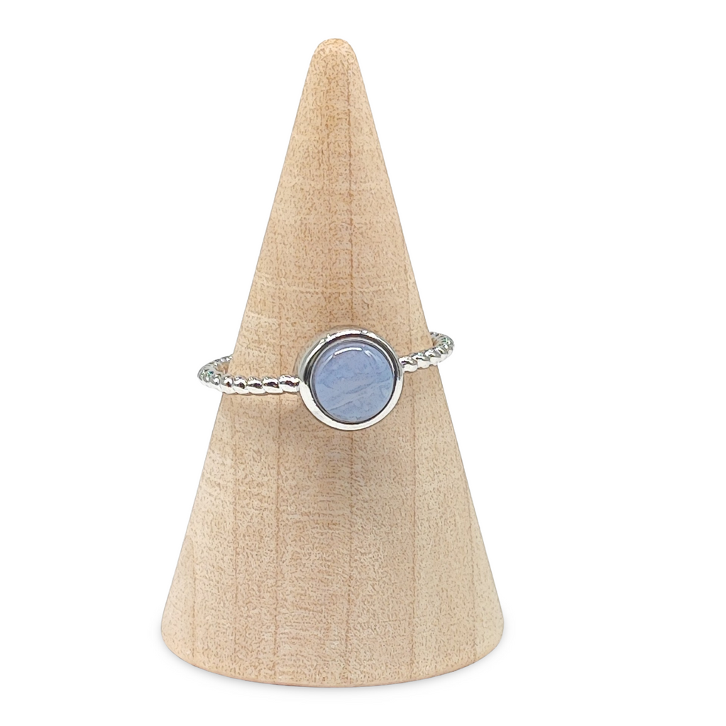 Ring -Adjustable -Blue Lace Agate