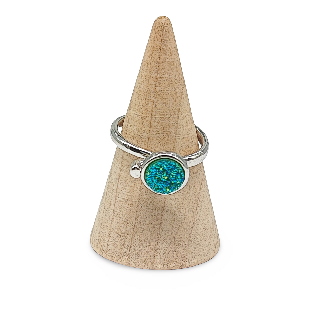 Ring -Adjustable -Open Ring -Druzy Agate