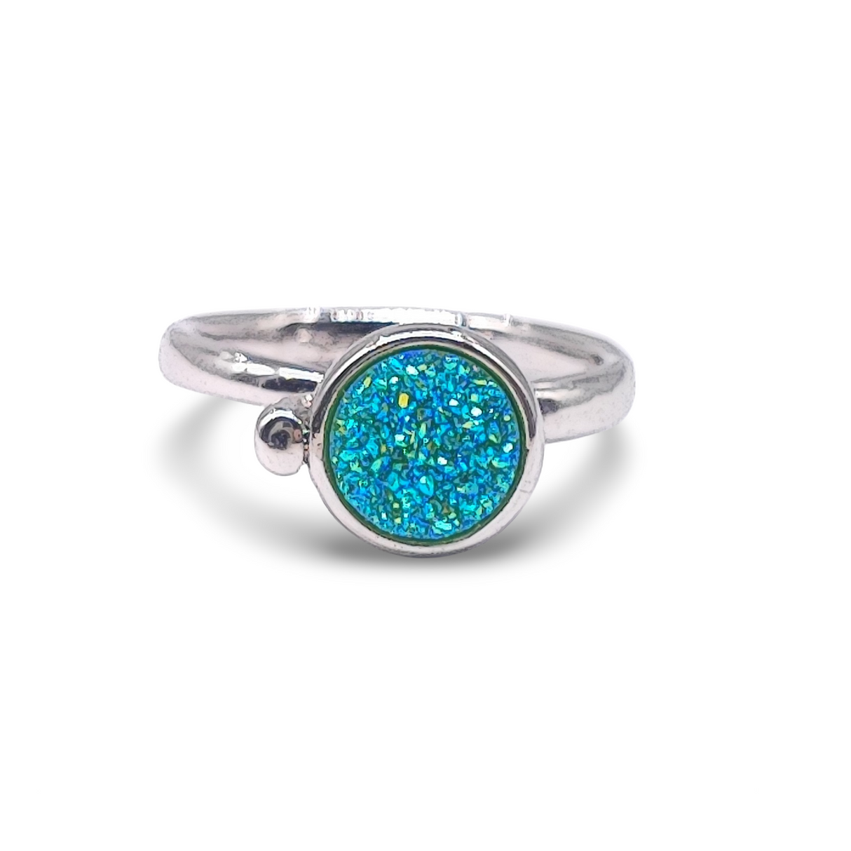 Ring -Adjustable -Open Ring -Druzy Agate