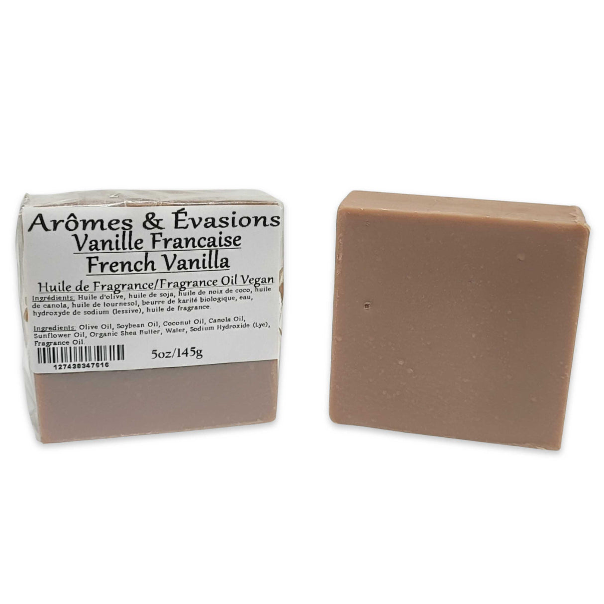 Soap Bar - Cold Process - French Vanilla - 5.2oz