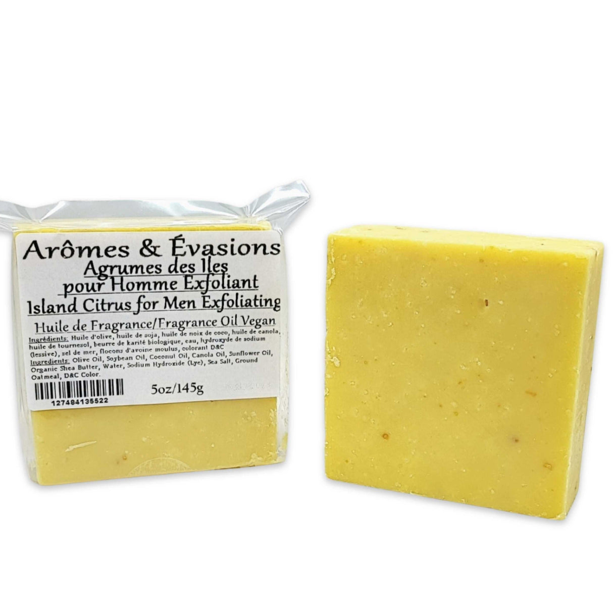 Soap Bar -Cold Process -Island Citrus for Men