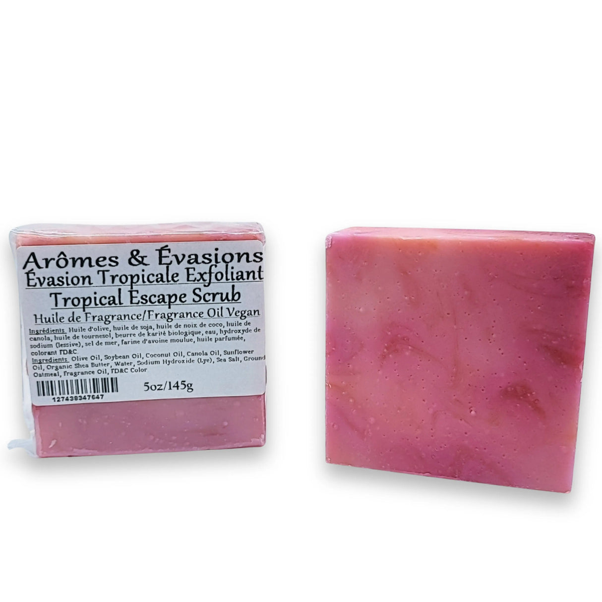 Soap Bar - Cold Process - Tropical Escape Scrub - 5.2oz