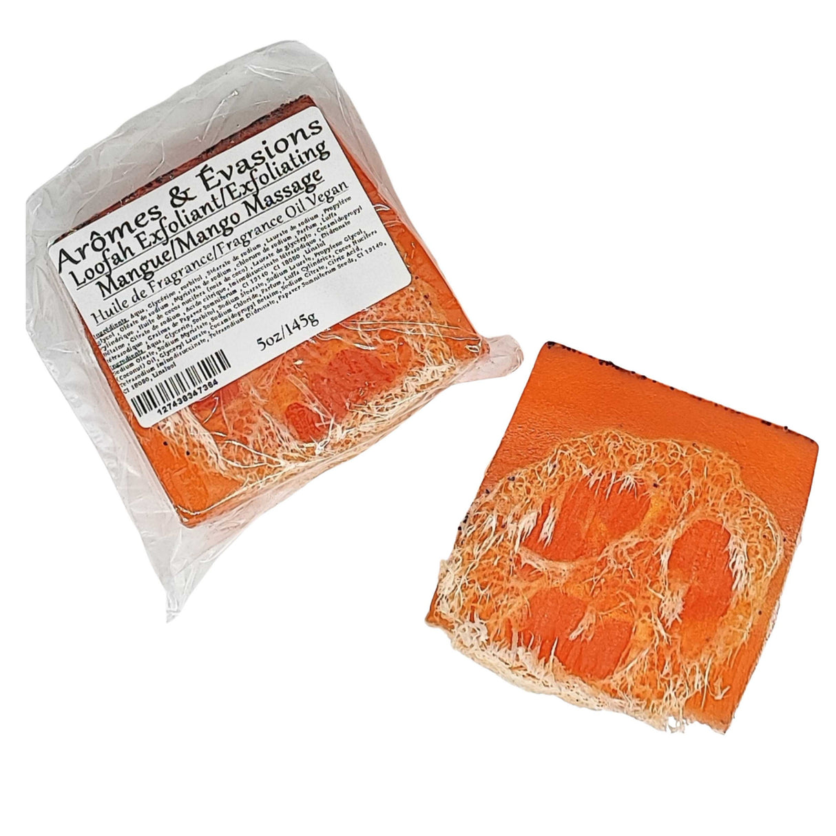 Clearance - Soap Bar - Loofah Soap - Mango Massage