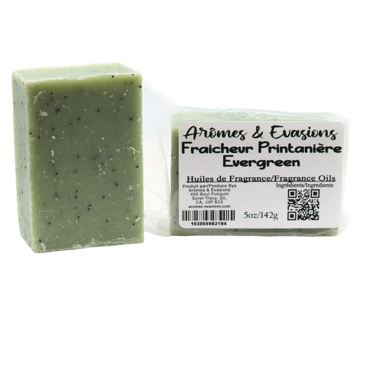 Soap Bar - Cold Process - Evergreen - 5oz