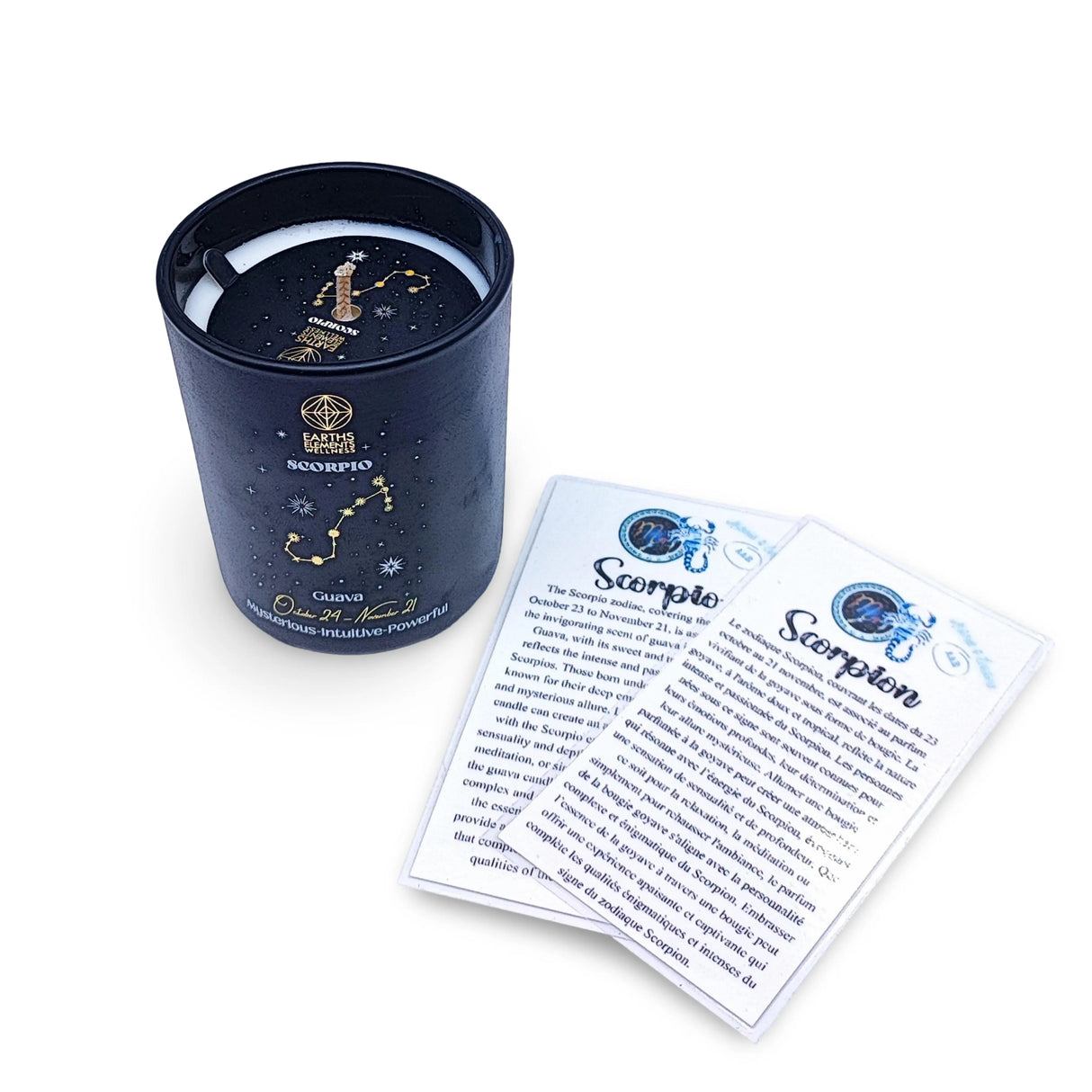 Soy Candle - Zodiac Candle Signs Set Scorpio Zodiac Candle Scent: Guava