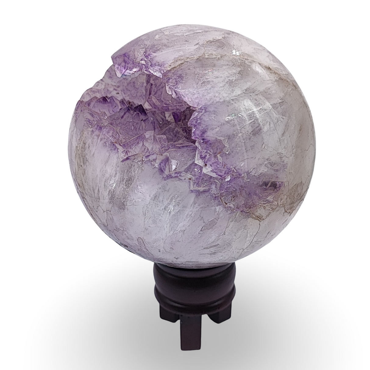 Sphere -Amethyst Druzy -100mm to 120mm