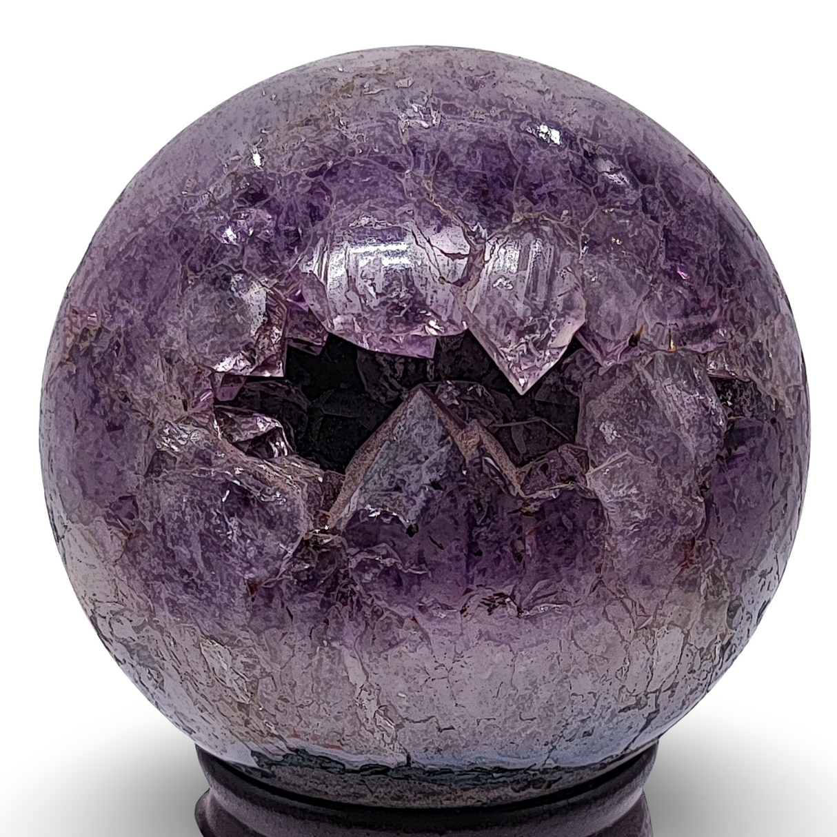 Sphere -Amethyst Druzy -70mm to 80mm