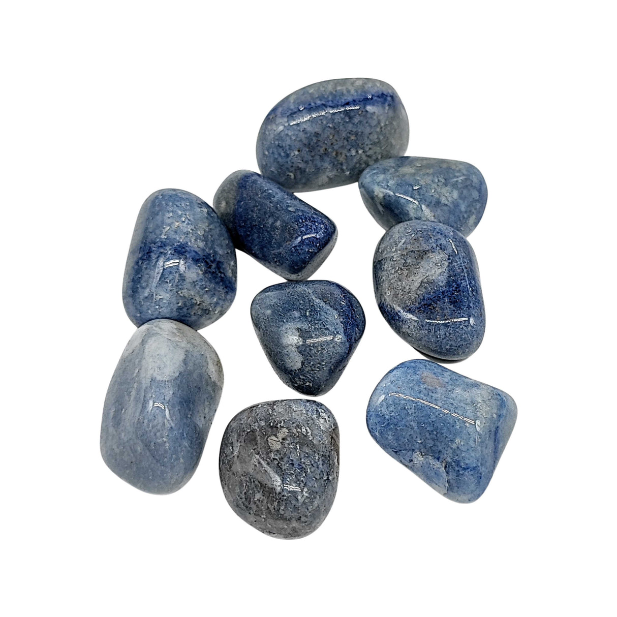 Stone -Blue Quartz -Tumbled -Medium
