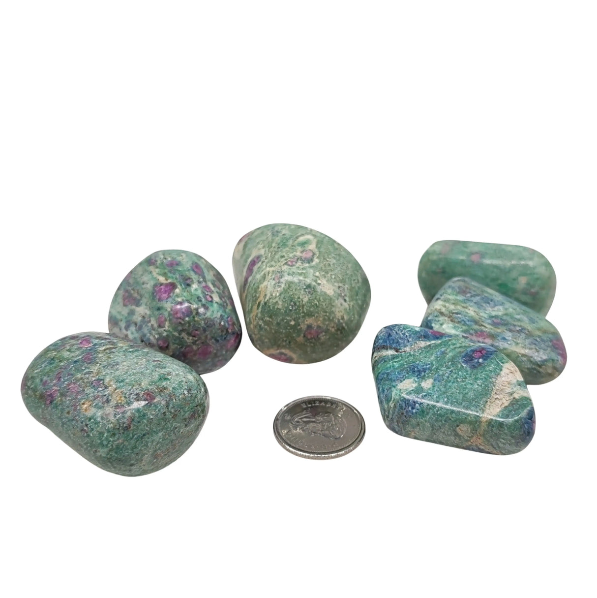 Stone -Ruby Zoisite (Anyolite) -Tumbled