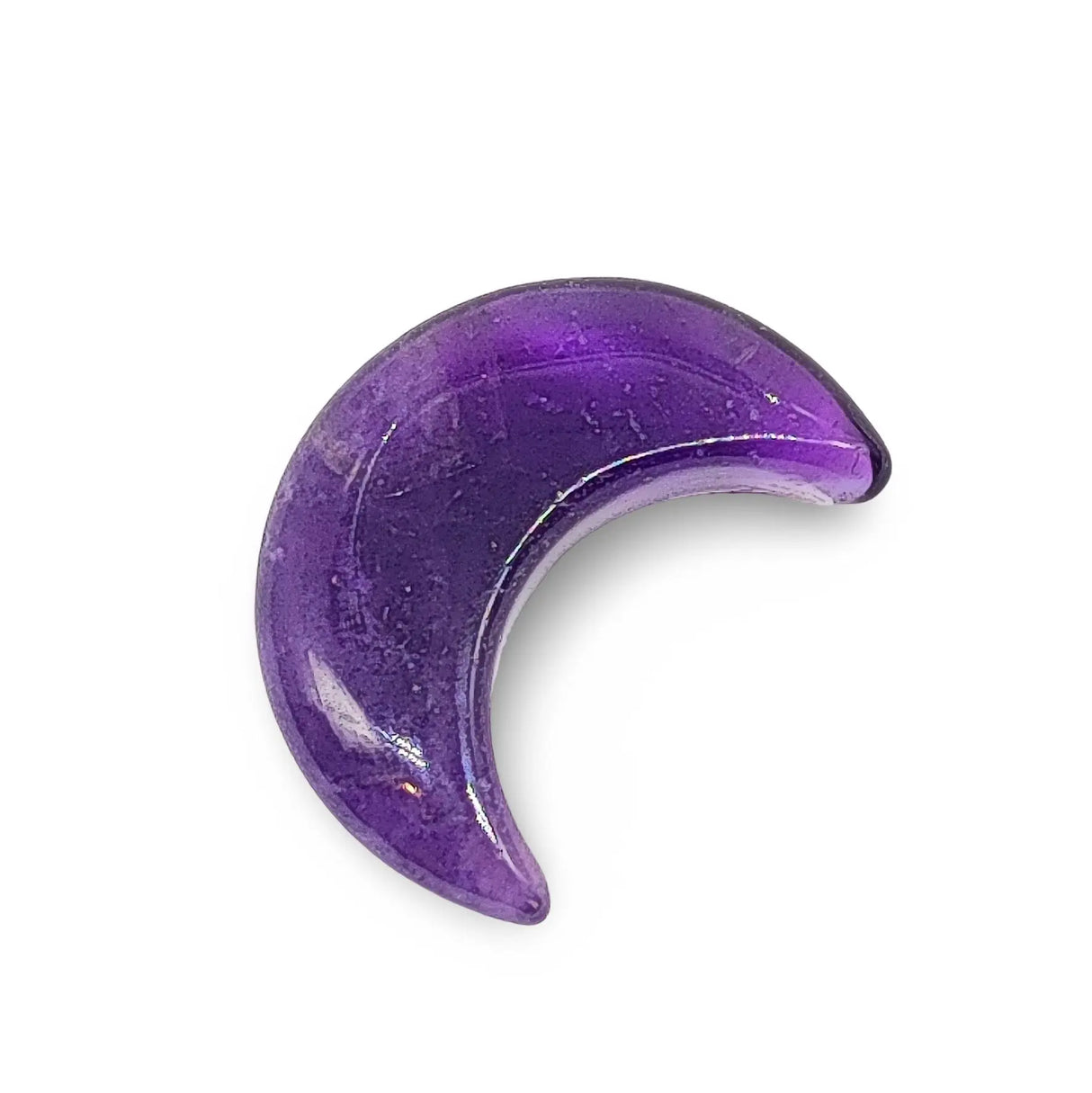 Stone - Natural Amethyst - Sculpture - Moon