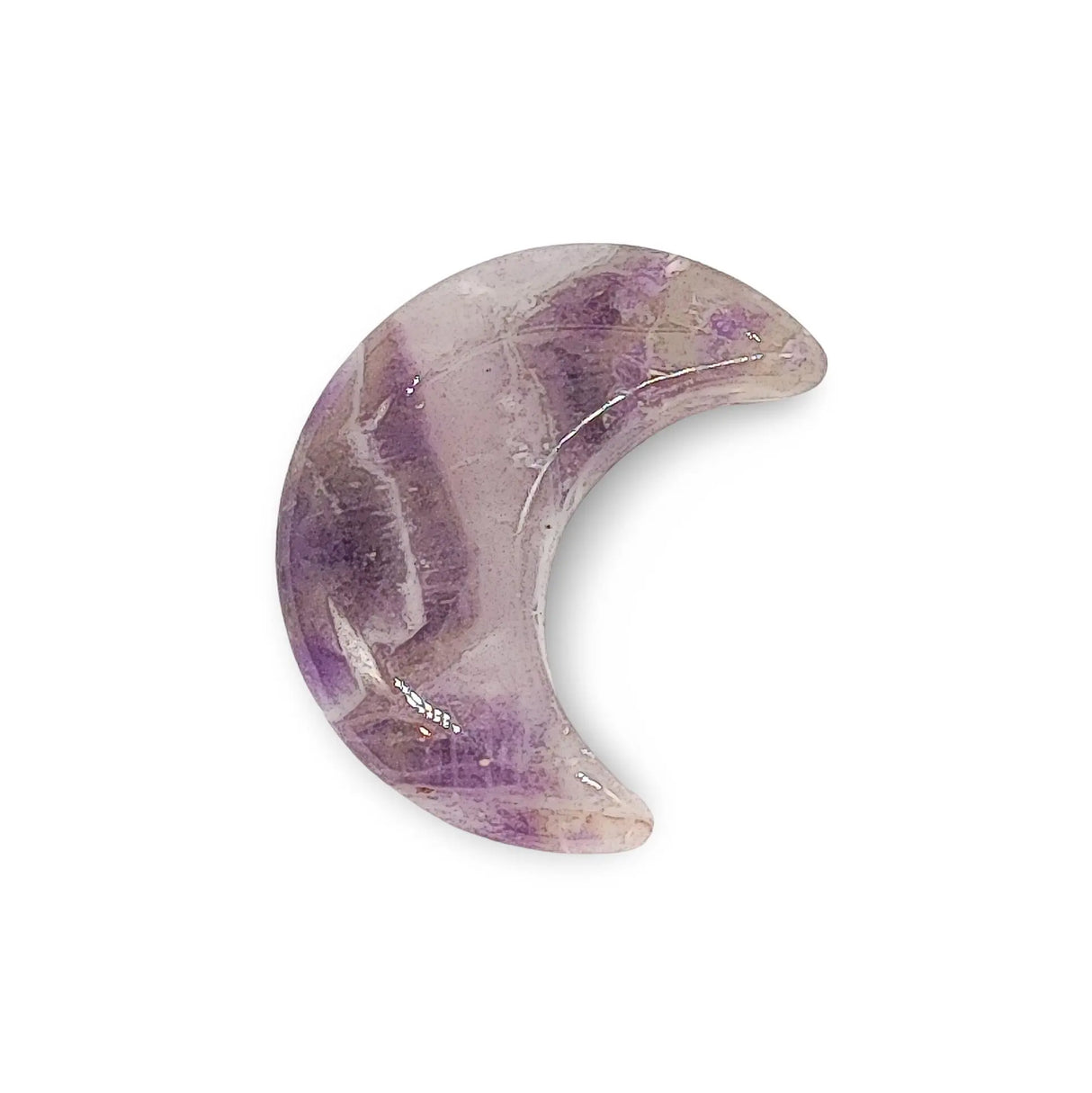 Stone - Natural Amethyst - Sculpture - Moon
