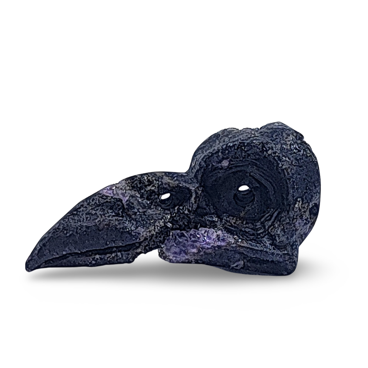 Stone -Natural Druzy Agate -Sculpture -Raven's Beak