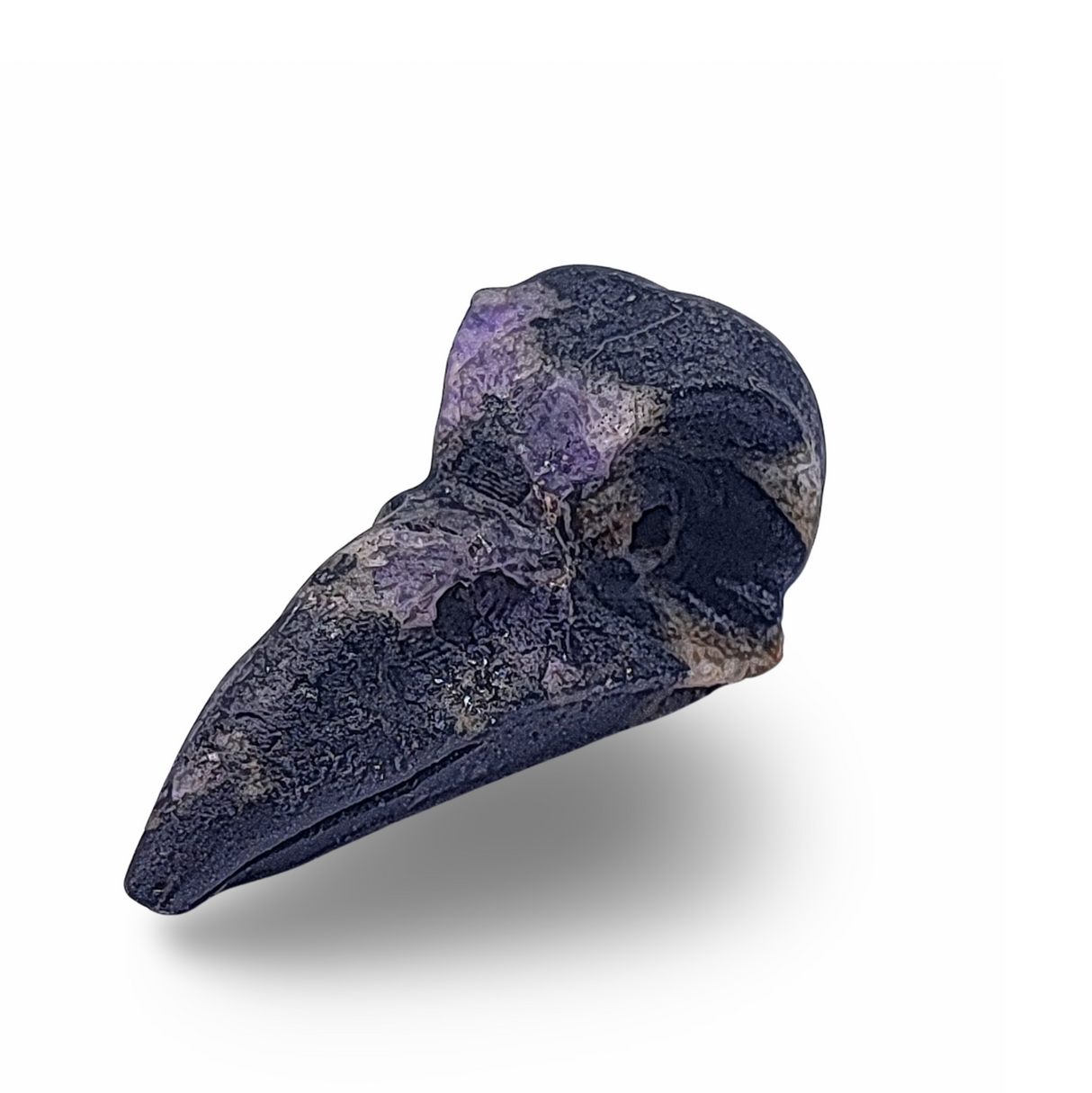 Stone -Natural Druzy Agate -Sculpture -Raven's Beak