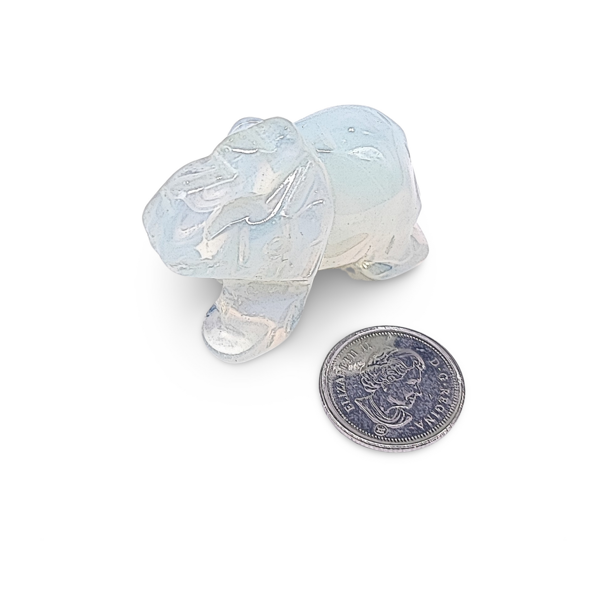 Stone -Natural Opalite -Sculpture -Elephant