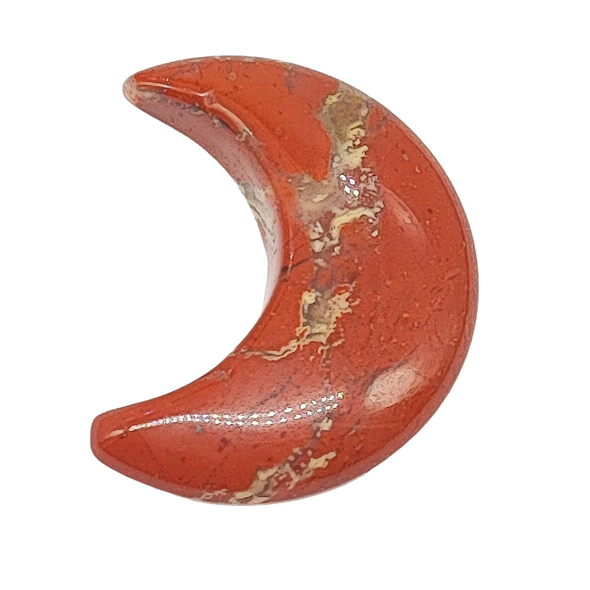Stone -Natural Red Jasper -Sculpture -Moon
