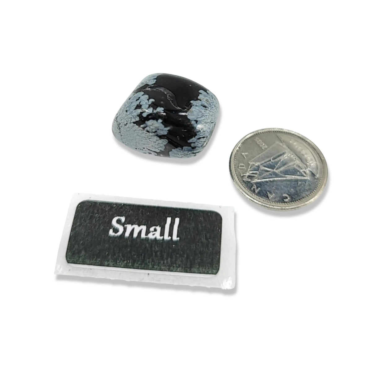 Stone -Obsidian -Snowflake -Tumbled Small: 5g-9g