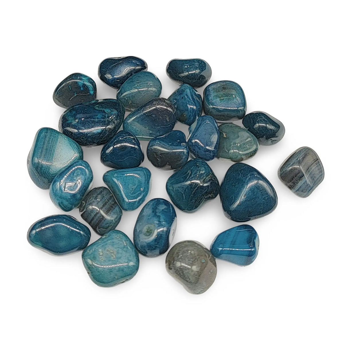 Stone -Teal Agate -Tumbled
