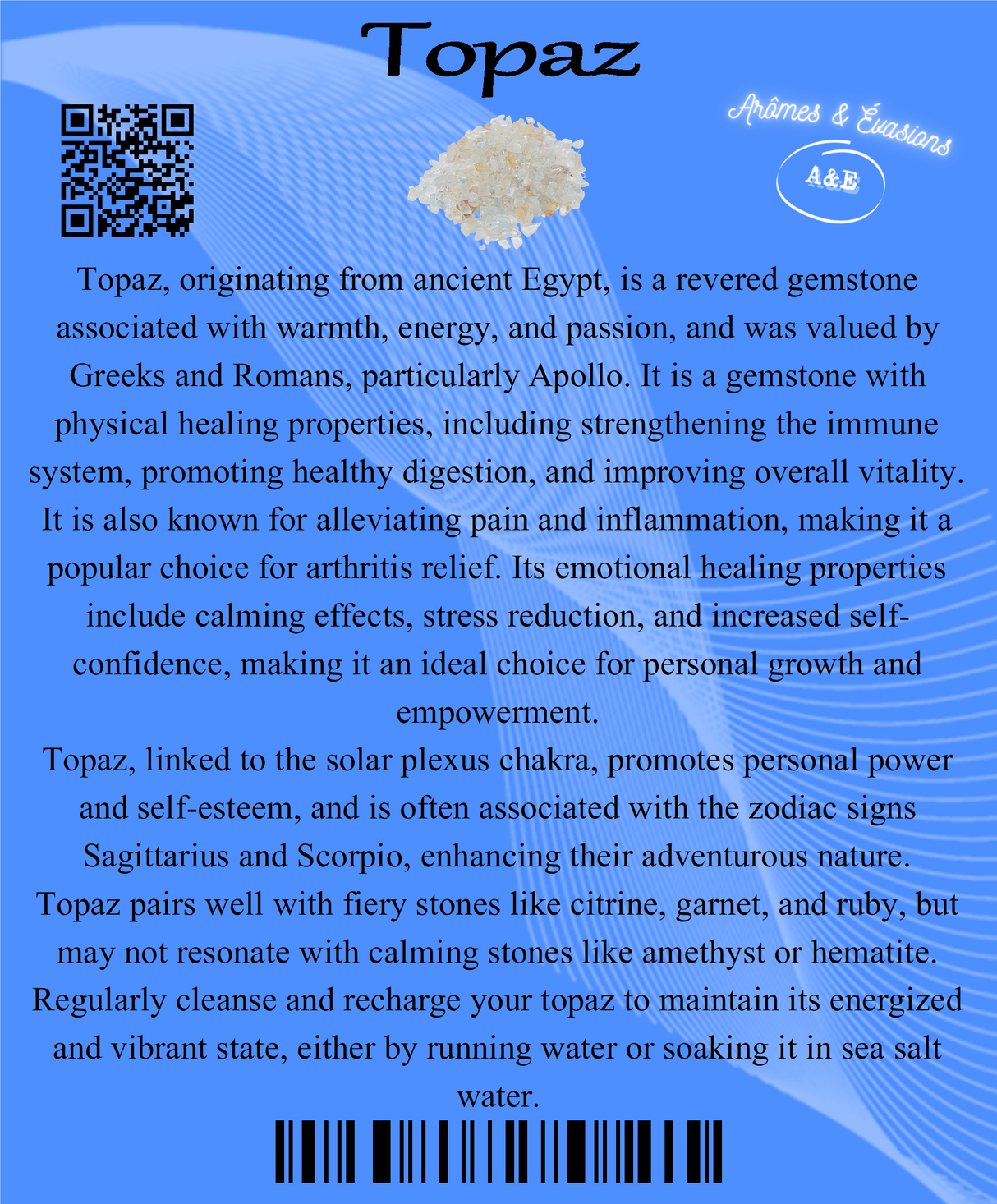 Descriptive Cards - Precious Stones & Crystals - Topaz