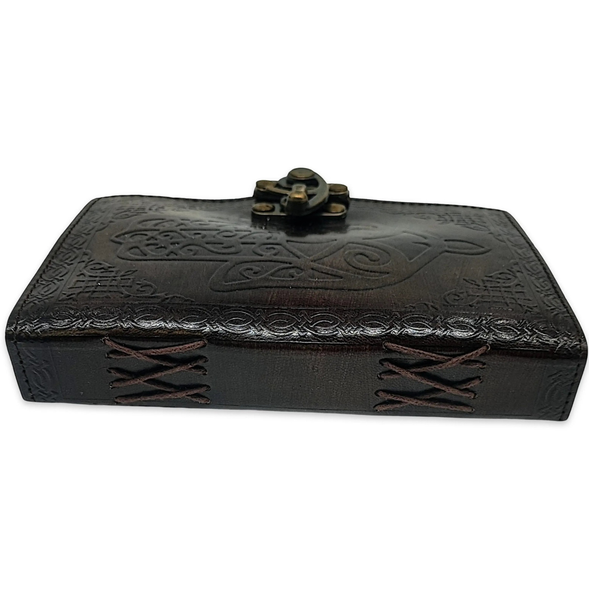 Wicca & Pagan -Leather Journal -Hamsa Hand