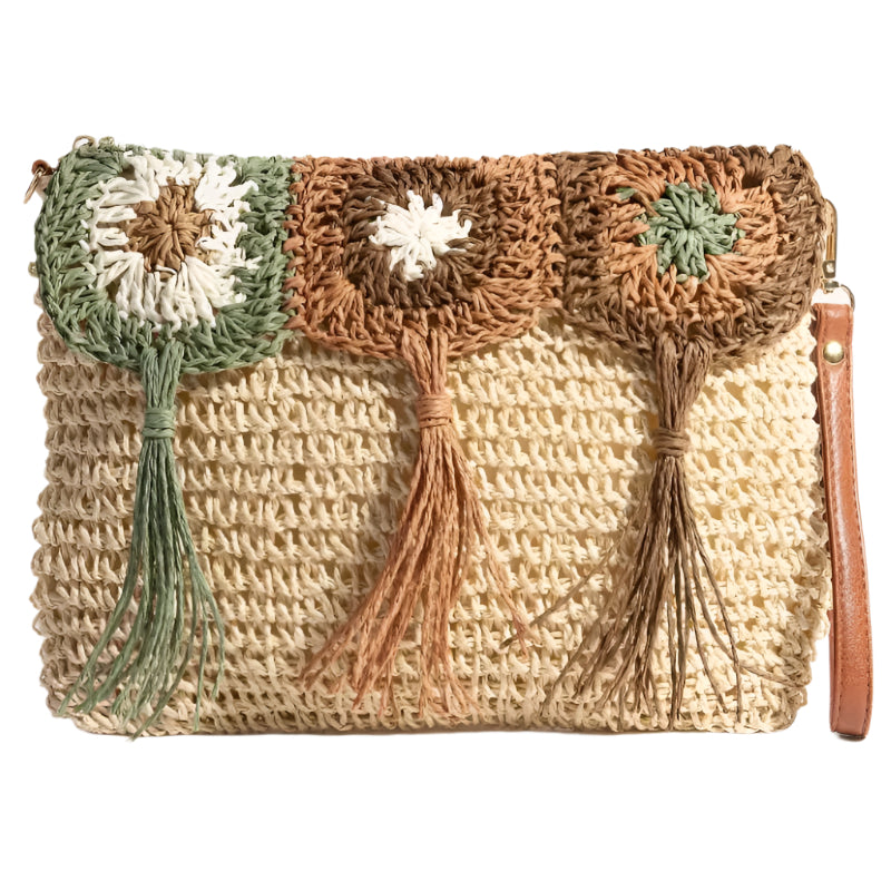 Clothing & Accessories - Intricate Fringe Braided Hand Bag