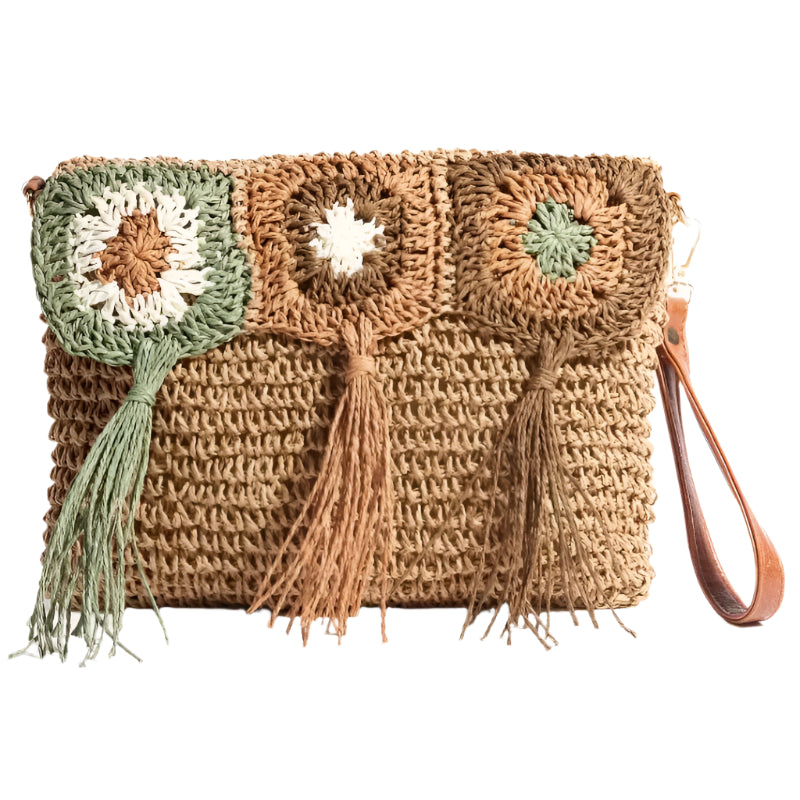 Clothing & Accessories - Intricate Fringe Braided Hand Bag