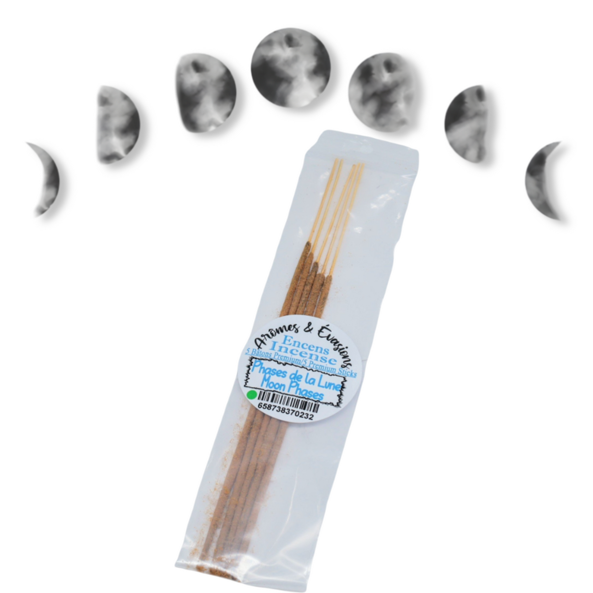 Incense Sticks - Premium Collection - Moon Phases - Pack of 5 Masala Sticks