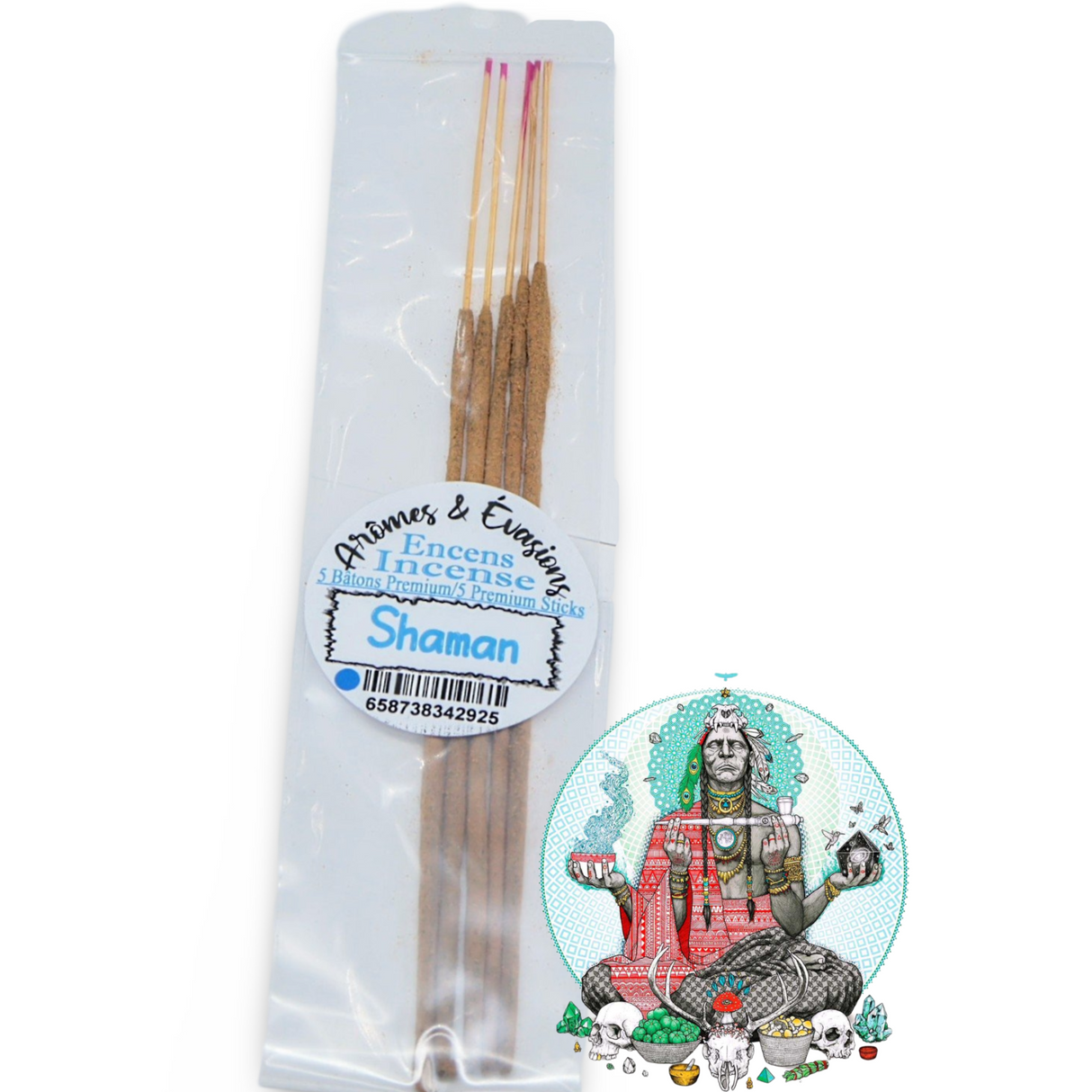 Incense Sticks - Premium Collection - Shaman - Pack of 5 Masala Sticks