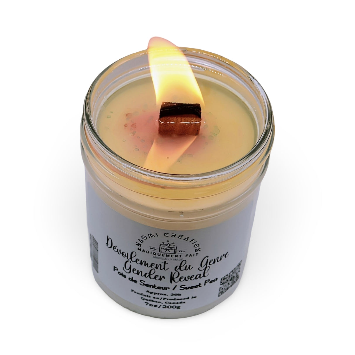 Scented Candles - Gender Reveal - Wood Wick Girl