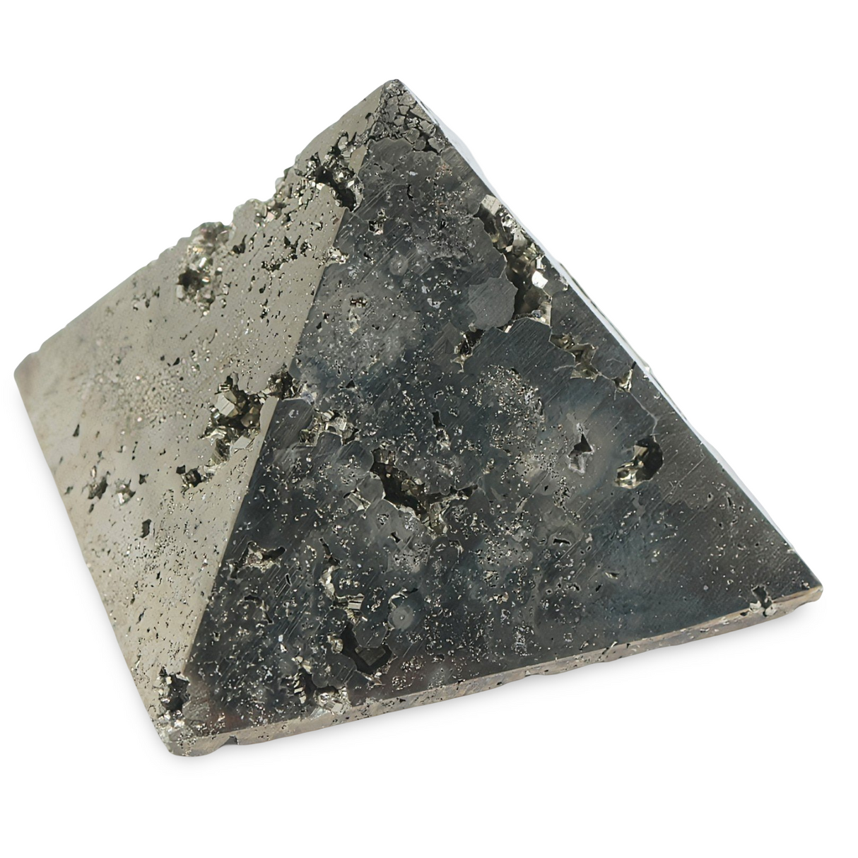 Specimen - High-polish Pyrite Pyramid – Collector Quality – Peru