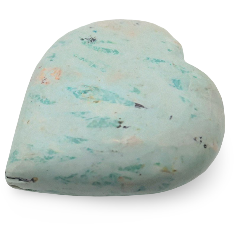 Stone - Peruvian Turquoise - Heart Shape - Tumbled
