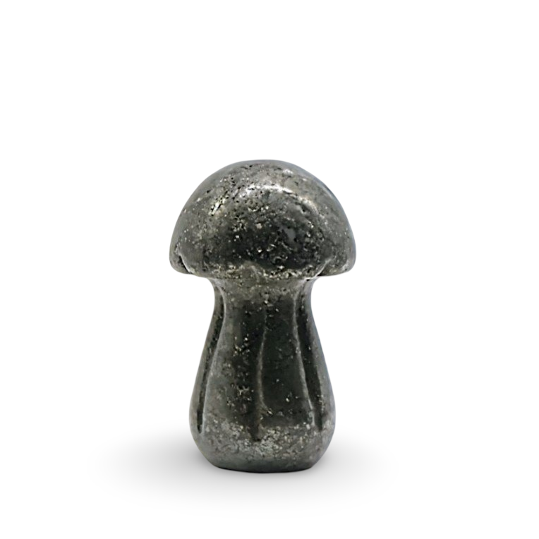 Stone - Pyrite - Sculpture - Mushroom