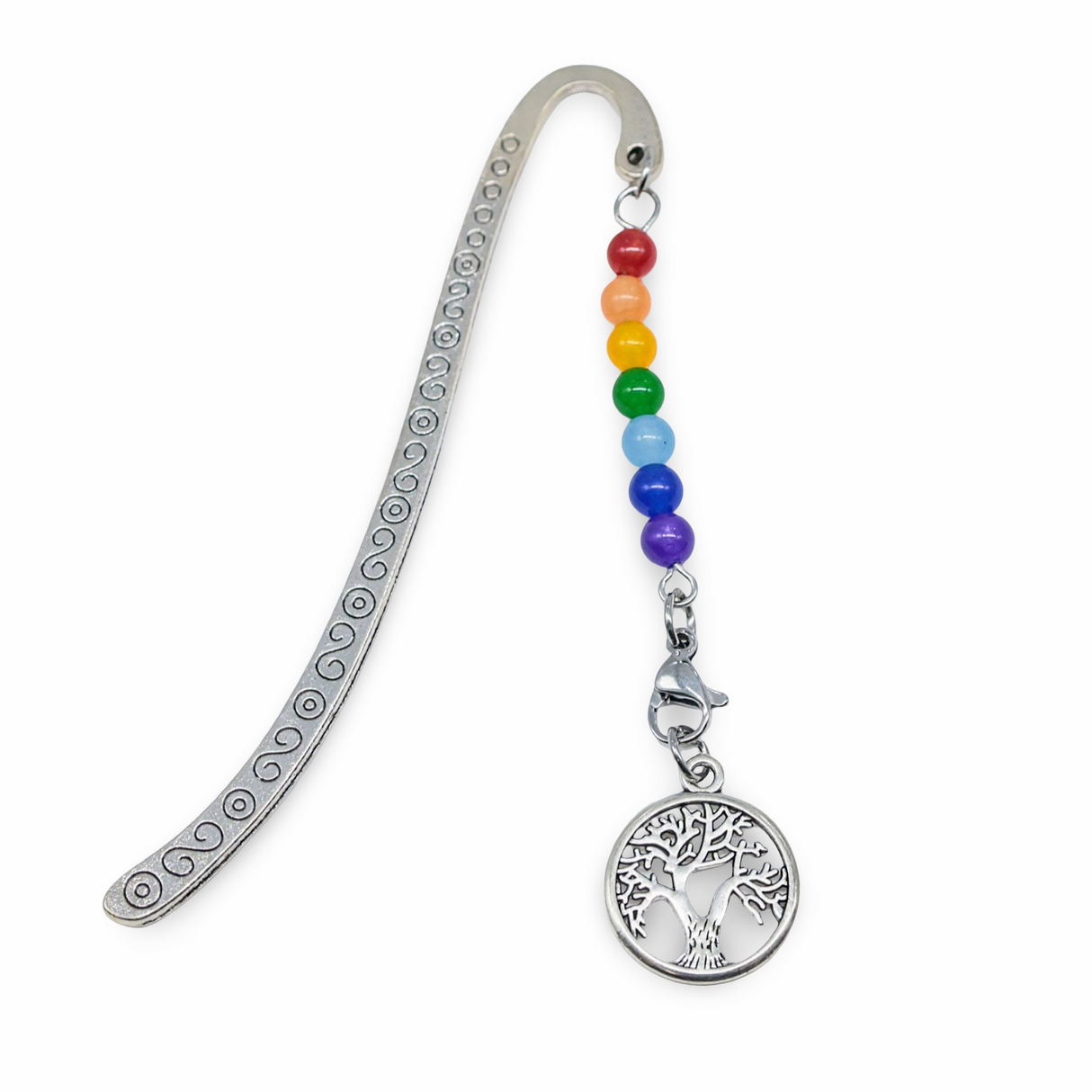 Bookmarks - Natural Malaysia Jade Bead - Alloy Hook Style Tree of Life