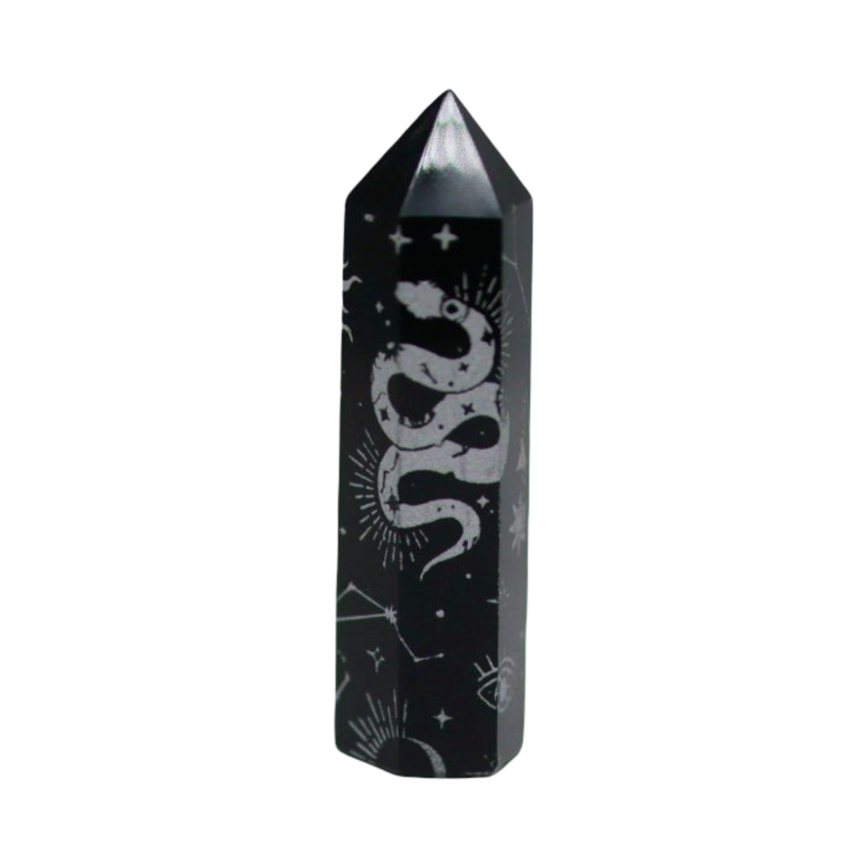 Obelisk - Black Obsidian - Mystic Mixed Image