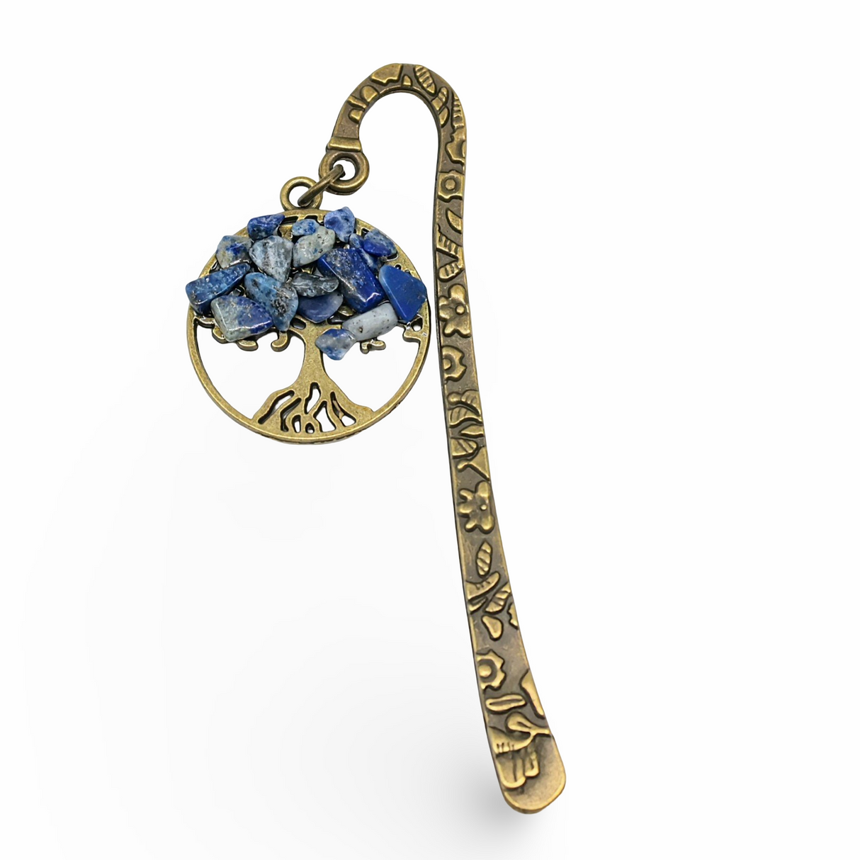 Bookmarks - Tree of Life Gemstone - Antique Bronze Lapis Lazuli