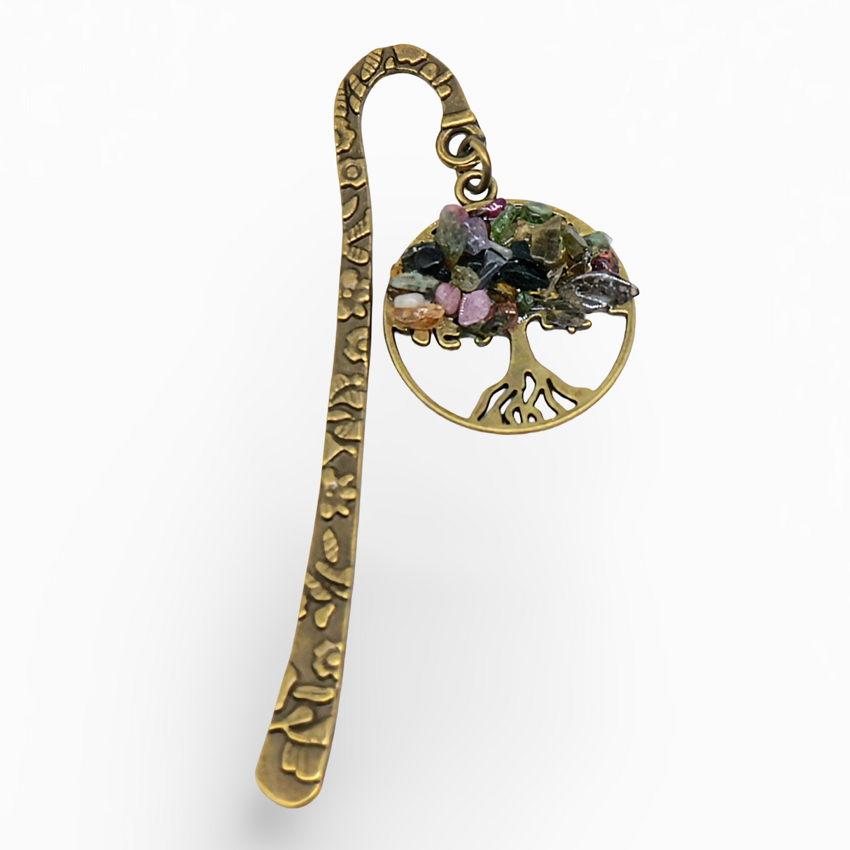 Bookmarks - Tree of Life Gemstone - Antique Bronze Tourmaline