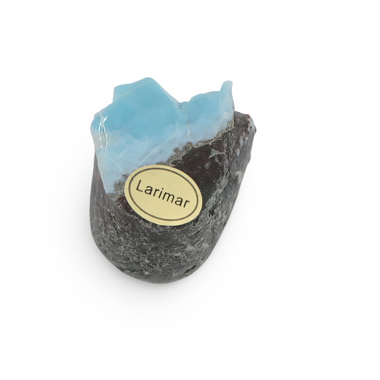 Stone Specimen – Larimar (Rough with Polished Face) – Dominican Republic – Choose Your Piece Specimen B: 31 g