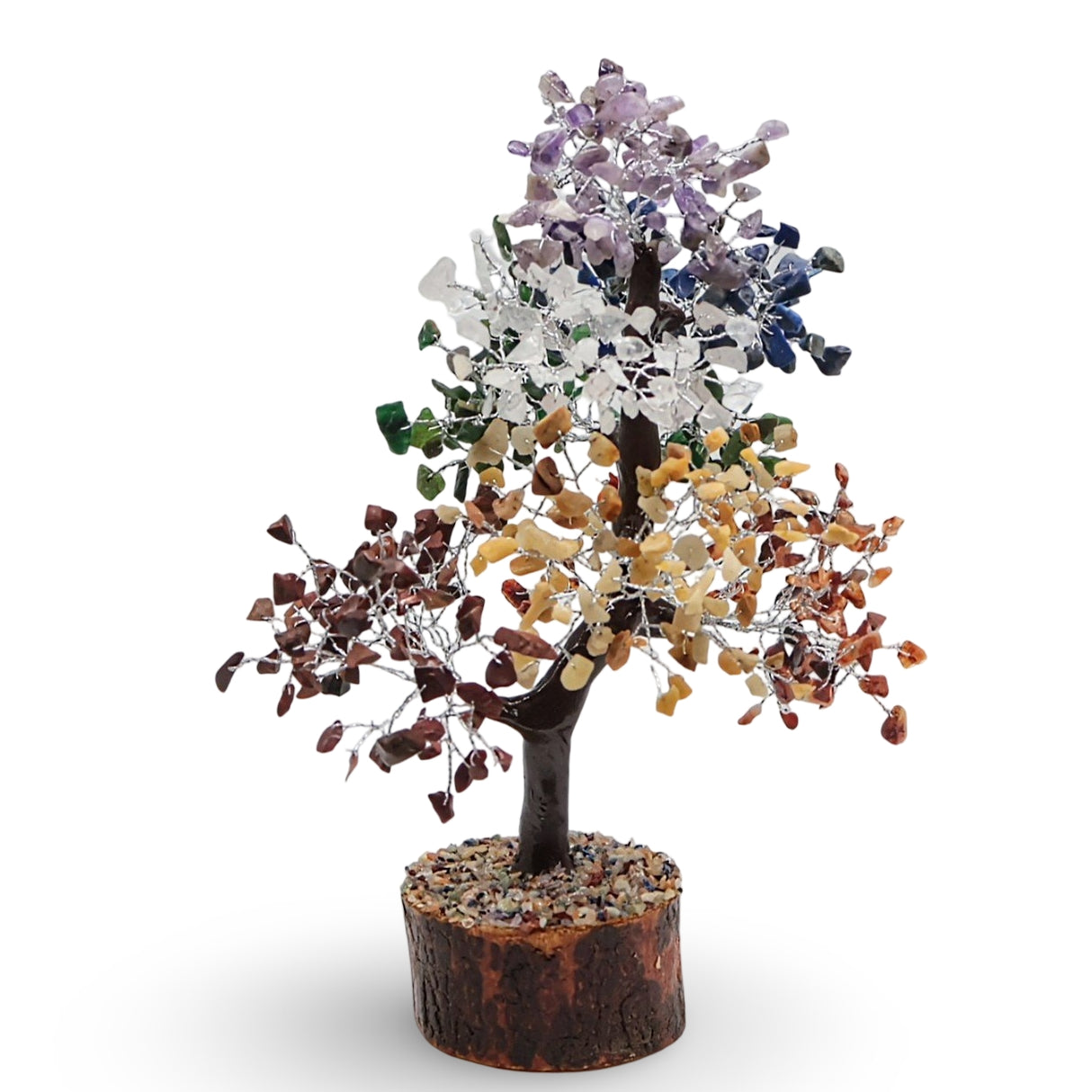 Home Decor - Gem Tree - 7 Chakra - 10-12"H - 500 Beads