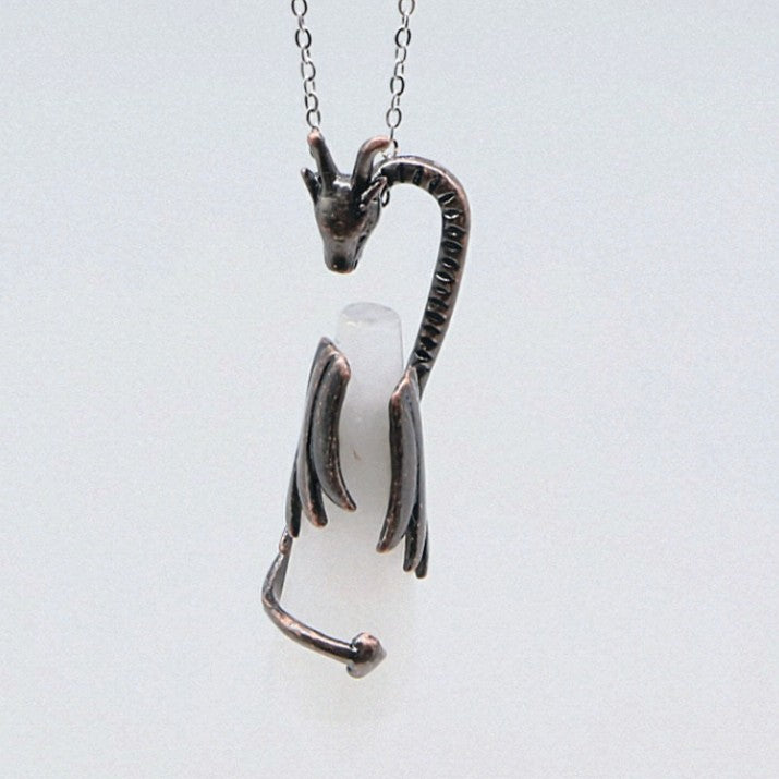 Necklace - Dragon with Clear Quartz Point