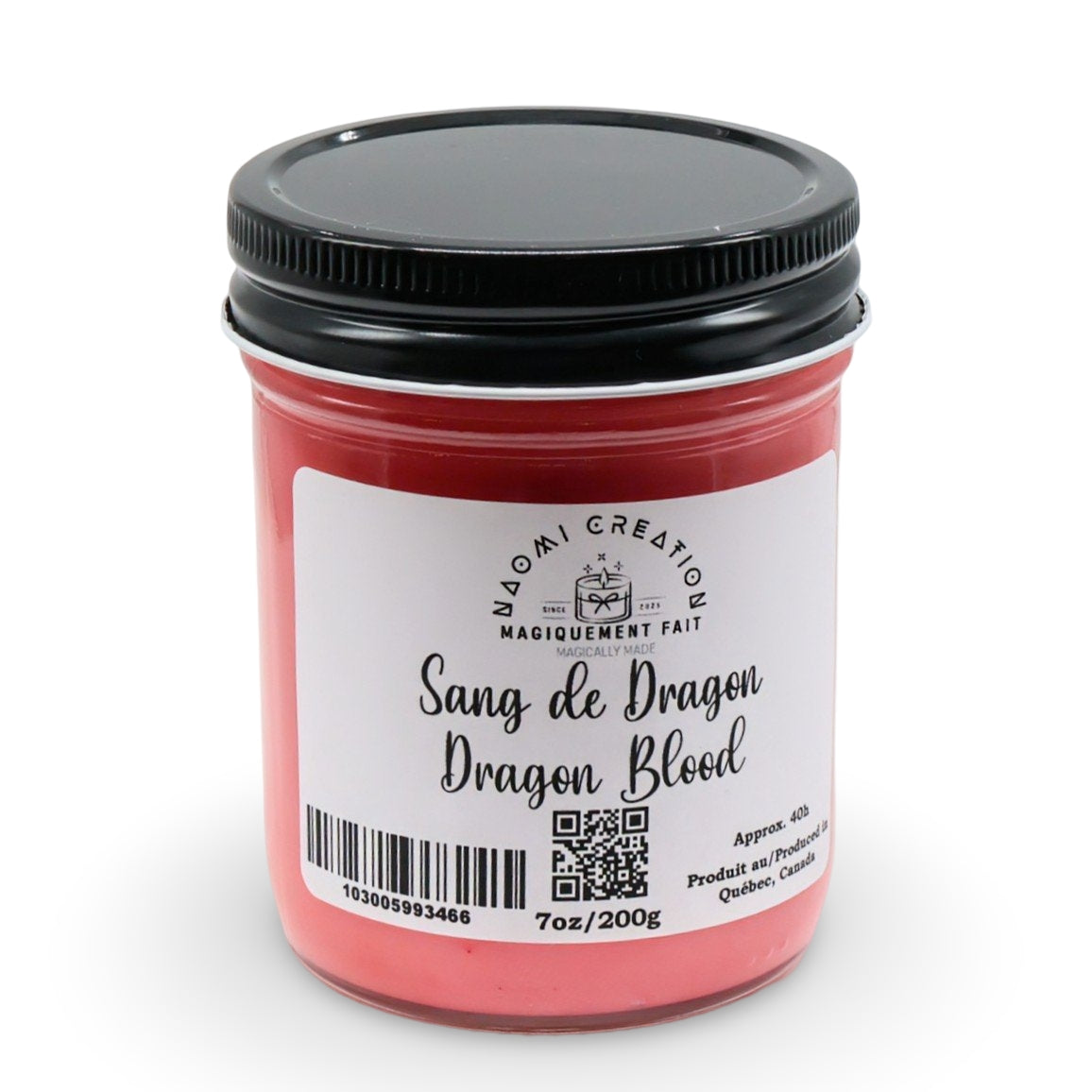 Scented Candles - Dragon Blood - Wood Wick