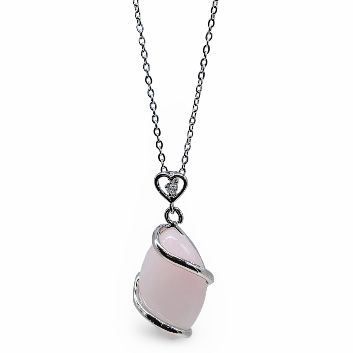 Necklace - Horse Eye - Rose Quartz