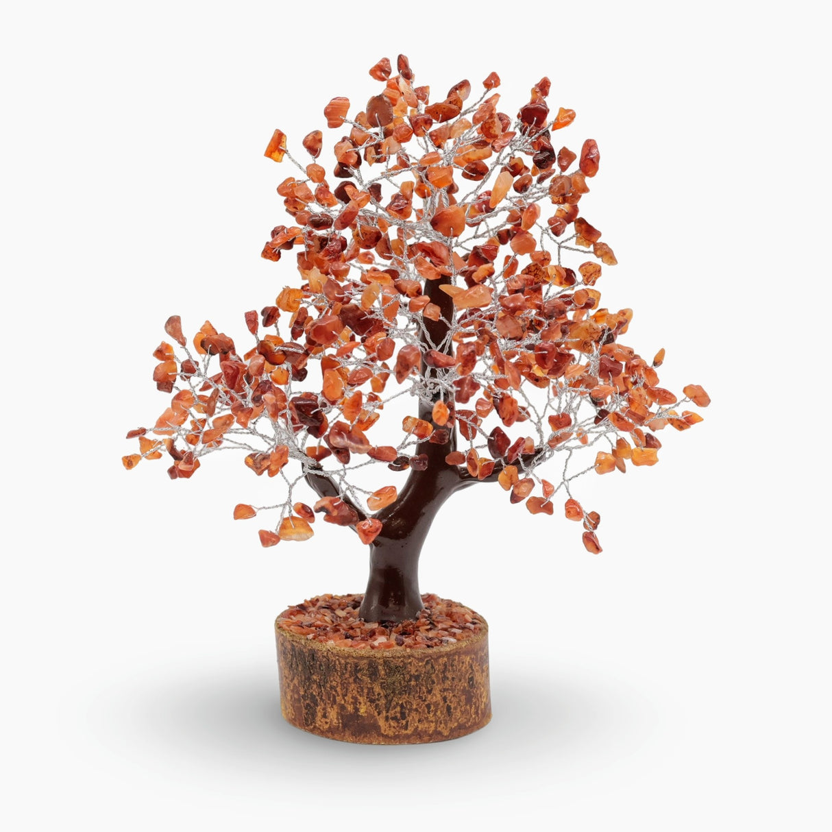 Home Decor - Gem Tree - Carnelian - 10"H - 500 Beads