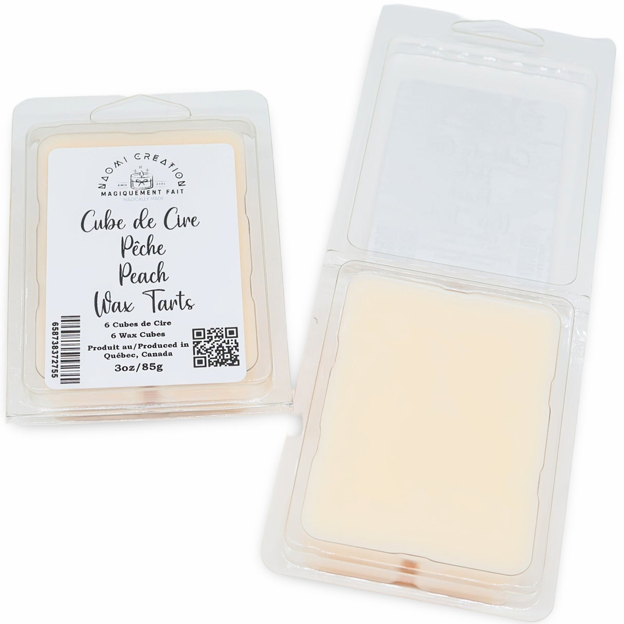 Scented Wax Melts Tarts Cubes - Peach