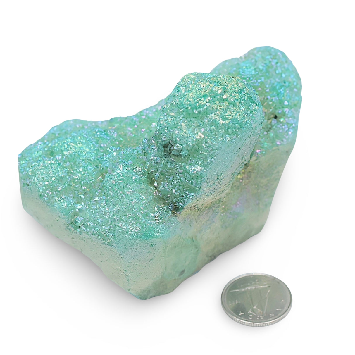 Stone - Zeolite - Aqua Aura Druse - 209g