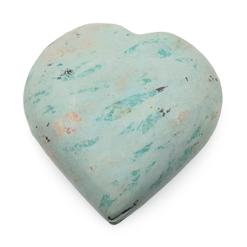 Stone - Peruvian Turquoise - Heart Shape - Tumbled