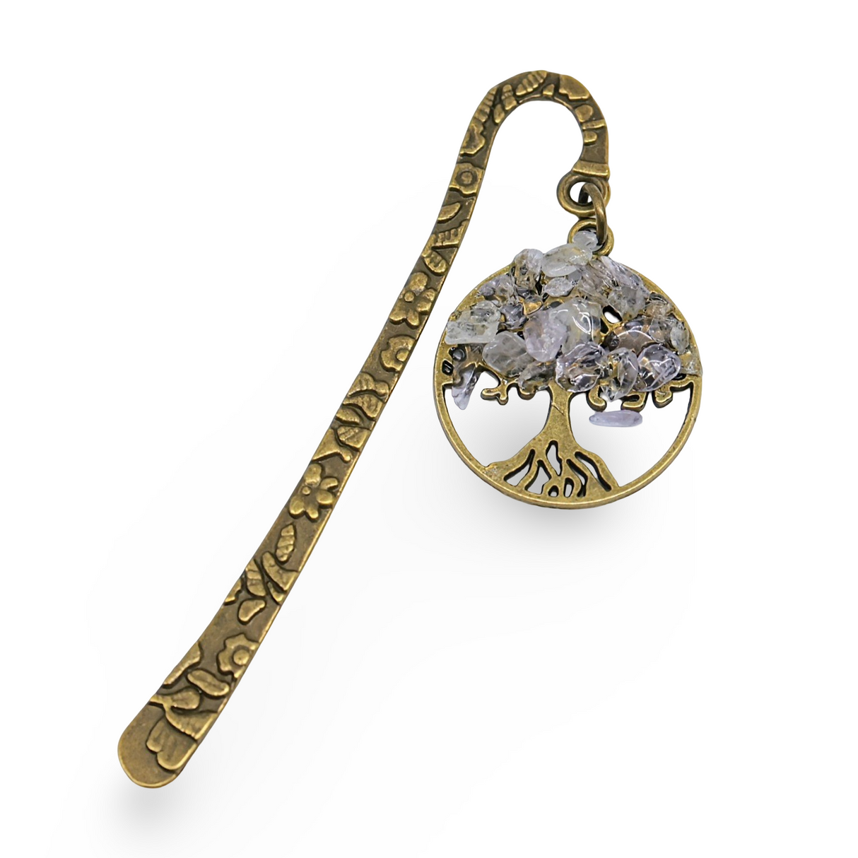 Bookmarks - Tree of Life Gemstone - Antique Bronze Amethyst