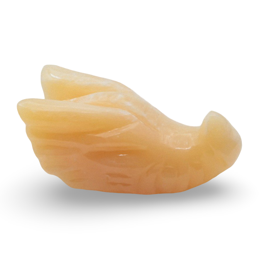 Stone - Yellow Calcite - Dragon Head Shape - Tumbled