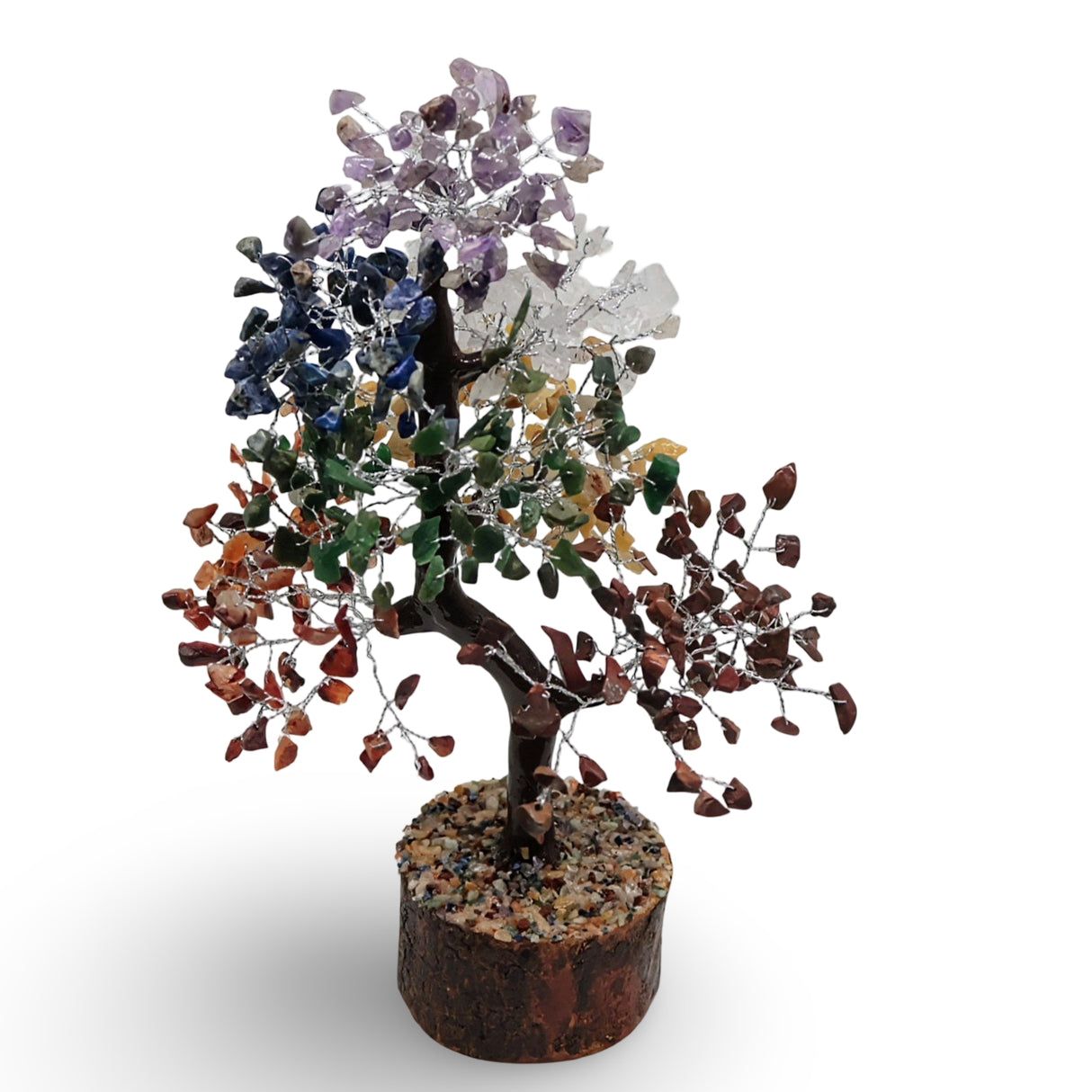 Home Decor - Gem Tree - 7 Chakra - 10-12"H - 500 Beads