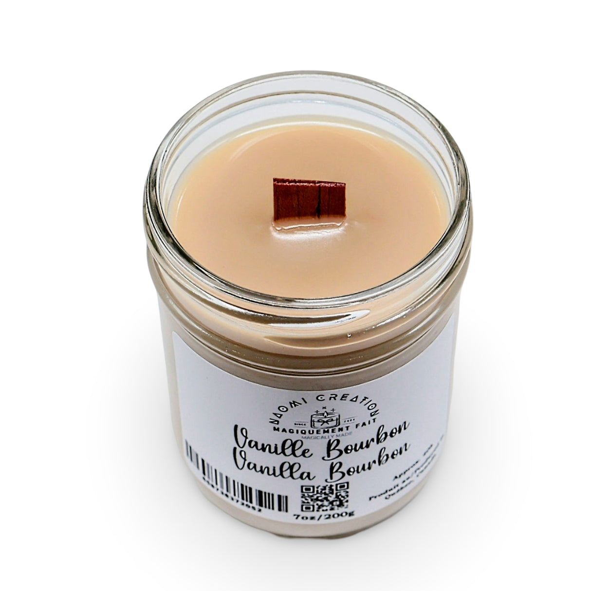 Scented Candles - Vanilla Bourbon - Wood Wick