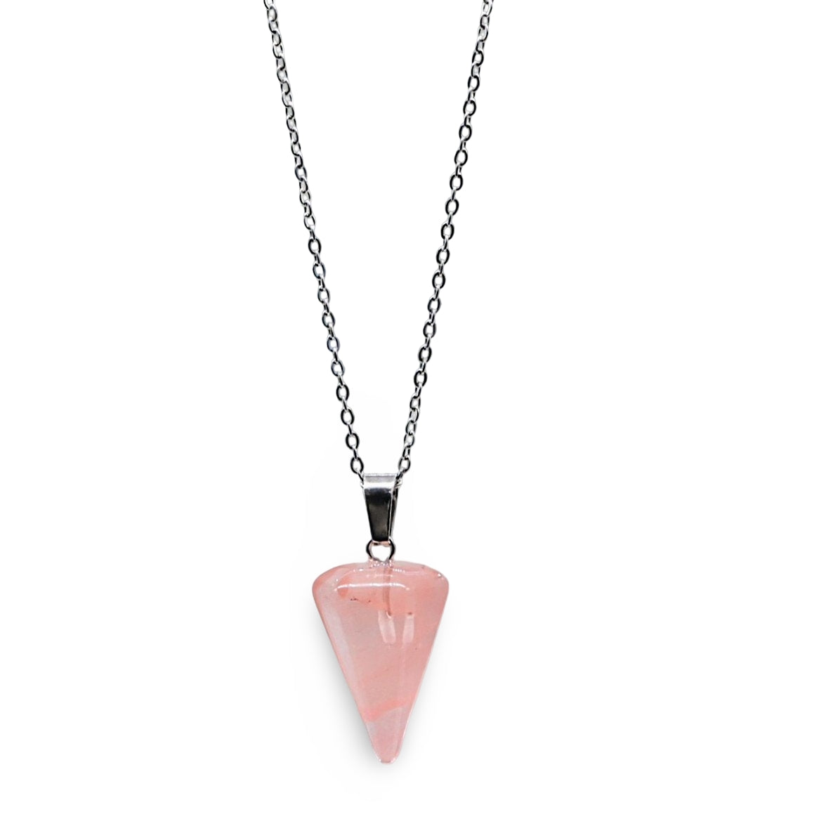 Necklace - Mini Cone - Cherry Quartz