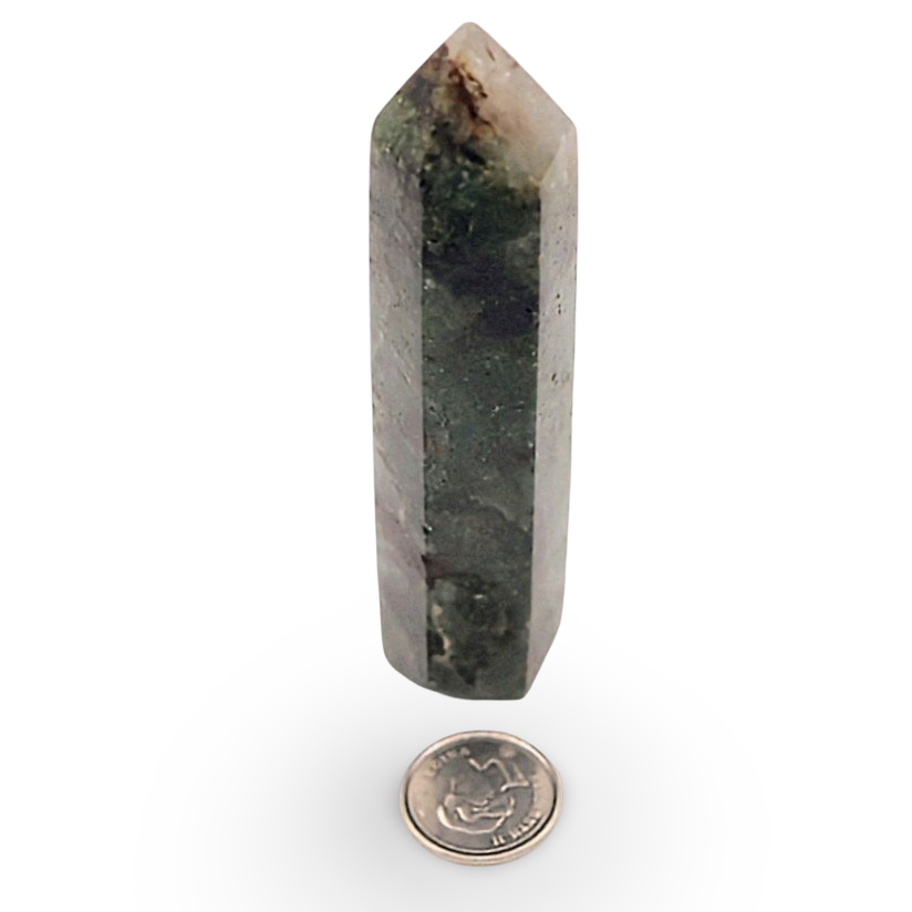 Stone - Crystal Point - Moss Agate - Tumbled